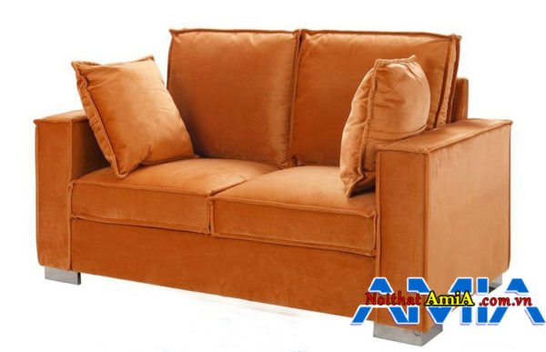 hinh anh ghe sofa mau da bo cho phong khach chung cu AmiA SFN1910738