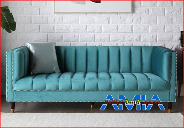 Hình ảnh sofa nhỏ gọn màu xanh ngọc lam 199224