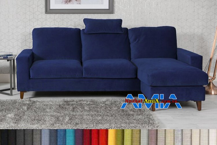 Mẫu ghế sofa vải bố màu xanh dương đẹp nhất