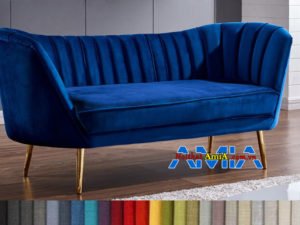 Mẫu ghế sofa văng kích thước nhỏ gọn chân cao 12cm