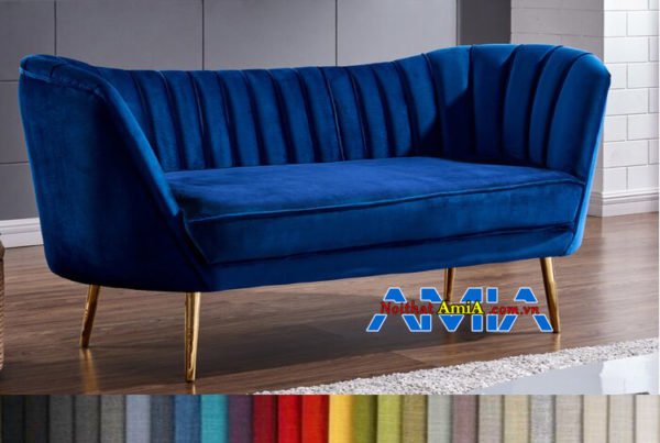 Mẫu ghế sofa văng kích thước nhỏ gọn chân cao 12cm