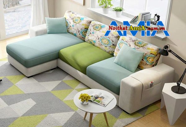 bộ ghế sofa chung cư hiện đại phối màu đẹp AmiA SFN199278