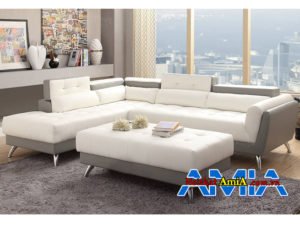 mau ban ghe sofa mau trang xam hien dai AmiA SFN1301204