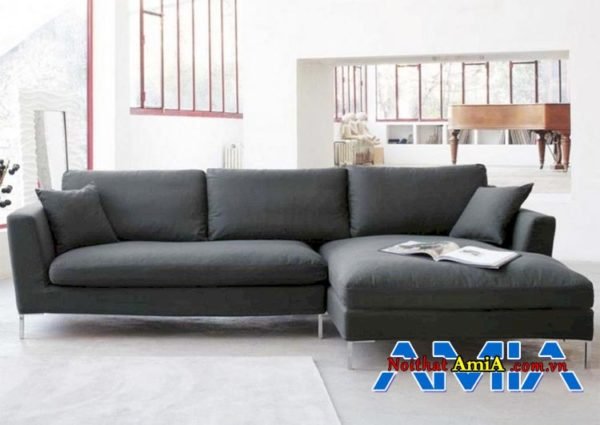 Hinh anh ghe sofa boc ni dang goc chu L dẹp AmiA SFN20012018