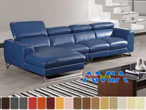 sofa da phòng khách sang trọng AmiA SFD199259