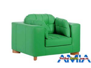 Hinh anh mau ghe sofa don boc ni mau xanh AmiA SFN1901207