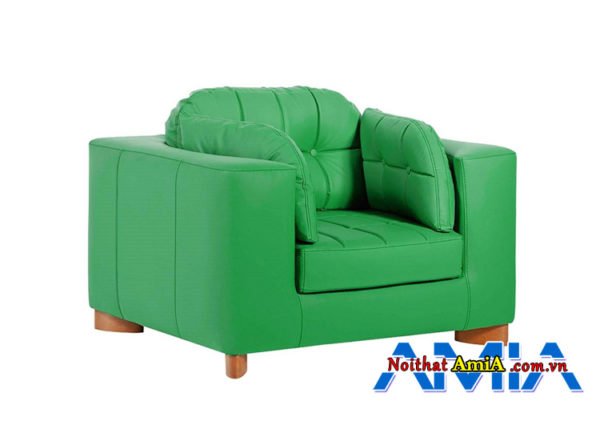 Hinh anh mau ghe sofa don boc ni mau xanh AmiA SFN1901207