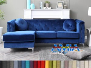Mẫu ghế sofa góc phòng khách tân cổ điển đẹp AmiA SFN199244