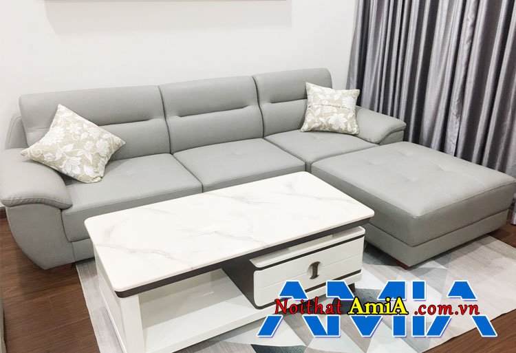 Hinh anh mau ban ghe sofa hien dai cho phong khach chung cu tai Ha Noi