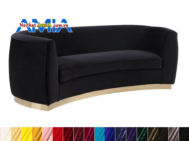 ghế sofa thư giãn vải nhung đẹp