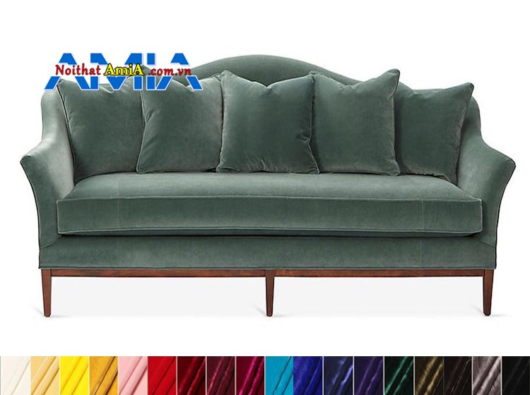 sofa vải nhung tân cổ điển đẹp