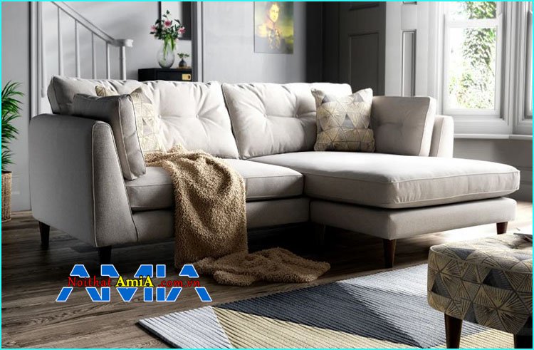 sofa vải nỉ cao cấp đẹp hiện đại