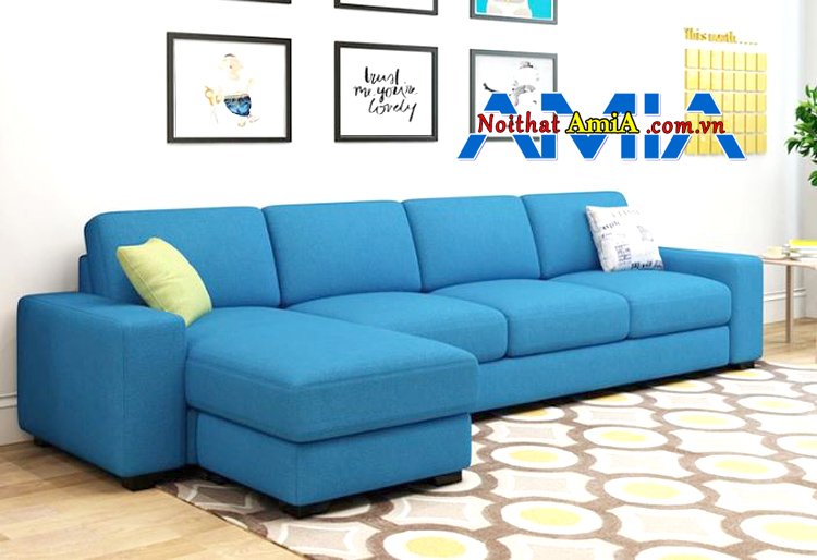 sofa vải phòng khách chung cư hiện đại đẹp