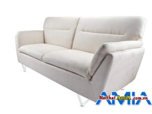 Hinh anh mau ghe sofa dang 2 cho ngoi boc ni mau trang AmiA SFN1901202