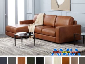 bàn ghế sofa phòng khách chung cư da Microfiber AmiA SF1992138