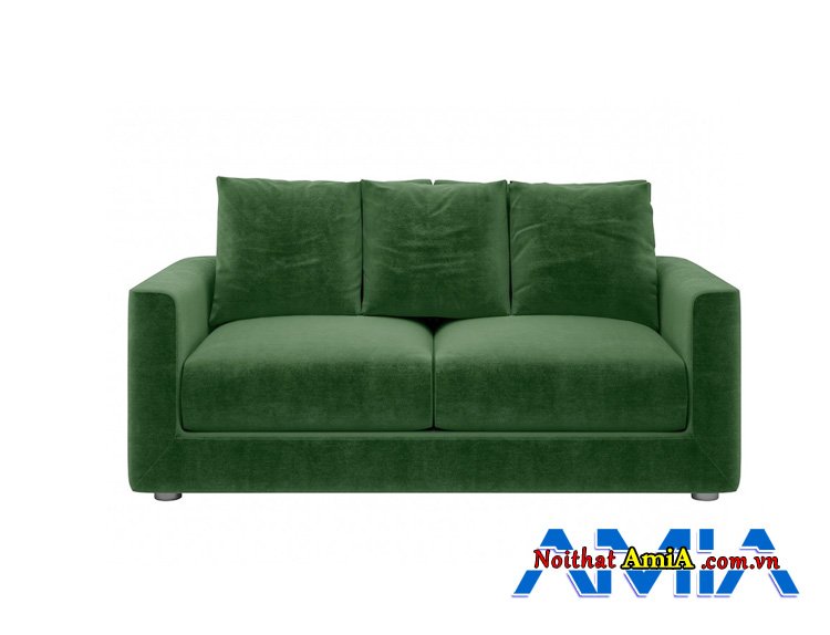 Ghế sofa màu xanh rêu đẹp trẻ trung