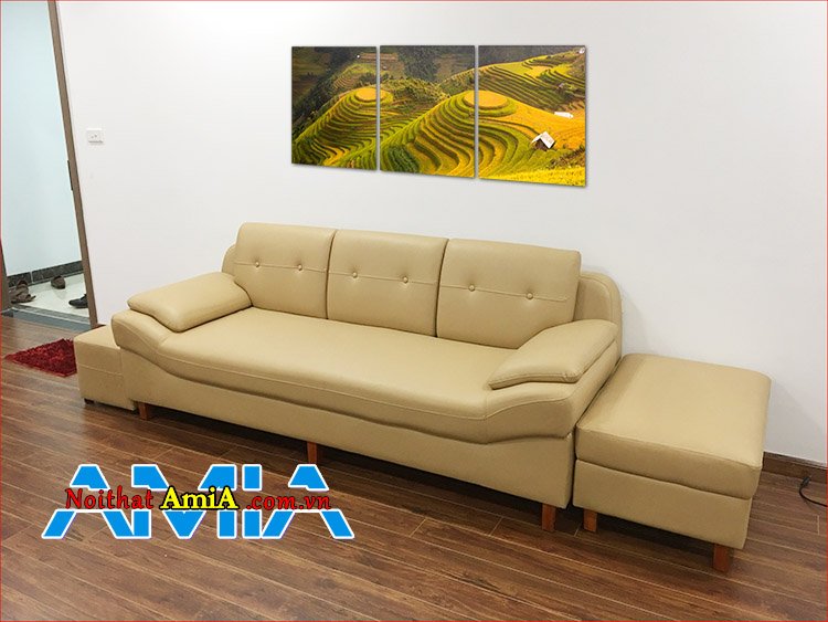 Ghế sofa da giá rẻ đẹp AmiA SFD099