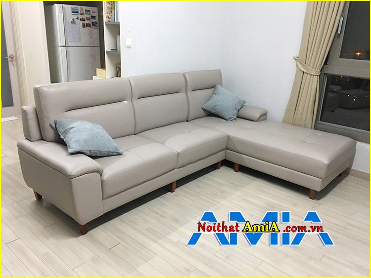 ghế sofa da giá rẻ phòng khách đẹp chữ L