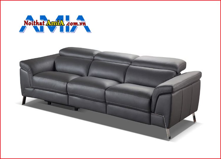 Ghế sofa da công nghiệp giá rẻ màu nâu đen đậm