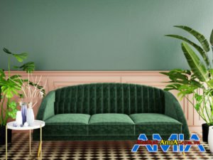 Hình ảnh ghế sofa văng 3 chỗ lưng tựa may dọc