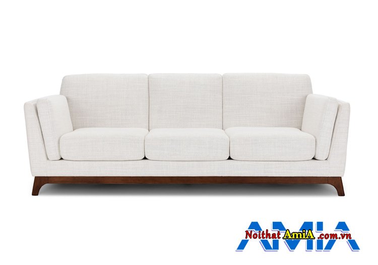 Sofa văng 3 chỗ đẹp màu trắng tinh