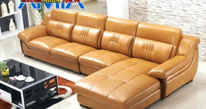 ghế sofa da công nghiệp đẹp hiện đại