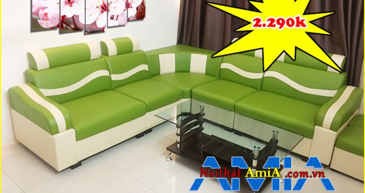 Hình ảnh Ghế sofa da giá rẻ chỉ 2.290k