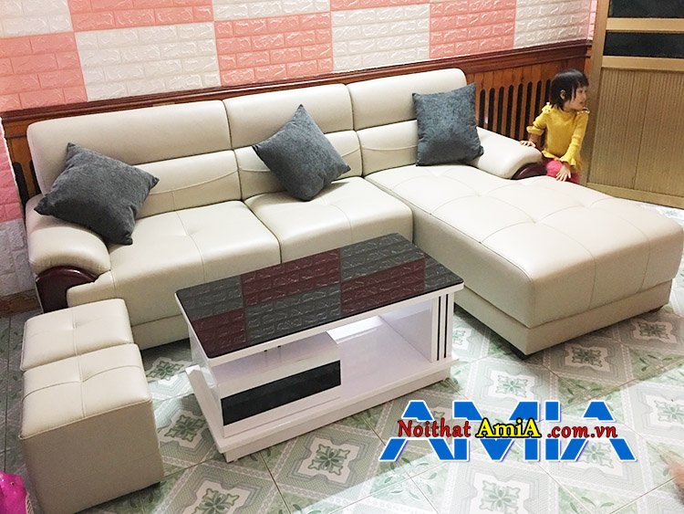 Ảnh mẫu ghế sofa da giá rẻ tại Hà Nội AmiA