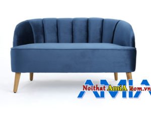 Hình ảnh ghế sofa văng bọc nỉ màu xanh dương trẻ trung AmiA SFN20022020