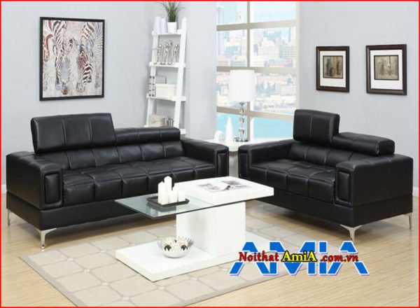 Hình ảnh Ghế sofa bộ da Simili đẹp AmiA SF1992107