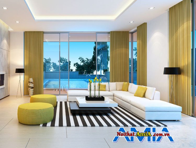 Kiểu thiết kế sofa chữ L mới đẹp