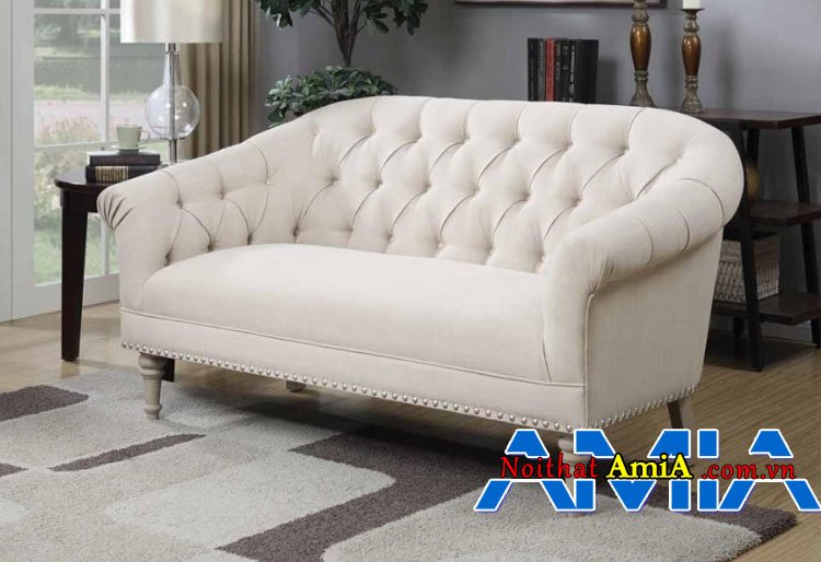 Bộ ghế sofa văng nỉ tân cổ điển AmiA SFN190320203