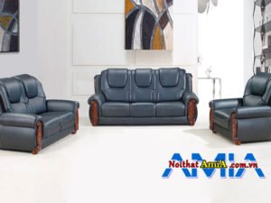 Bộ sofa da văn phòng hiện đại xu hướng mới AmiA SF1992218