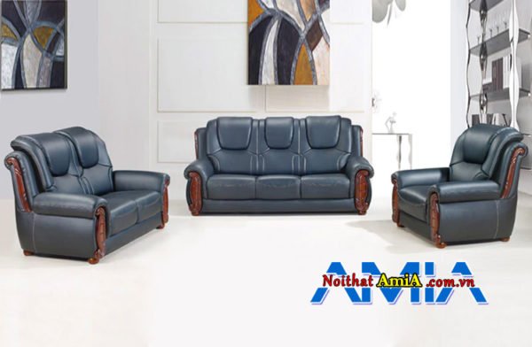 Bộ sofa da văn phòng hiện đại xu hướng mới AmiA SF1992218