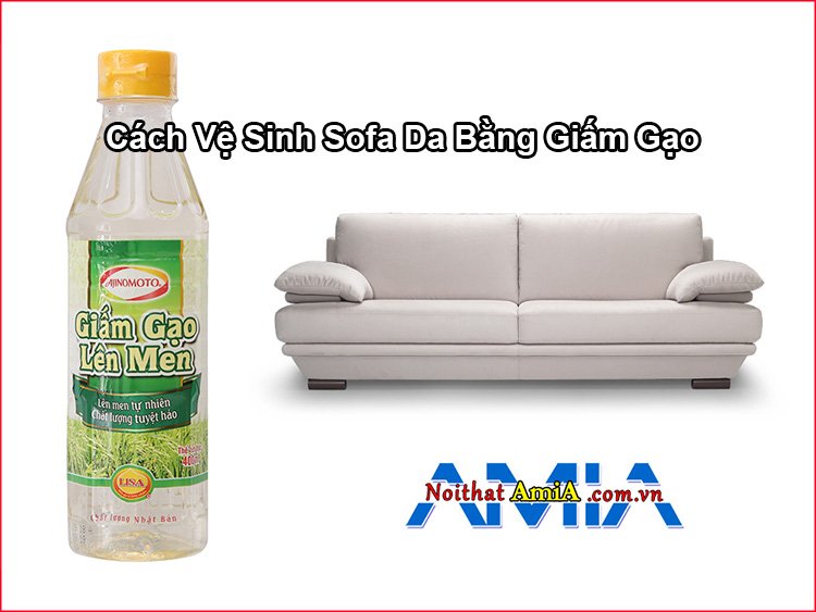 cách vệ sinh sofa da bằng giấm hiệu quả