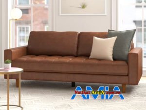 ảnh ghế sofa da màu bò hiện đại AmiA SF1992158