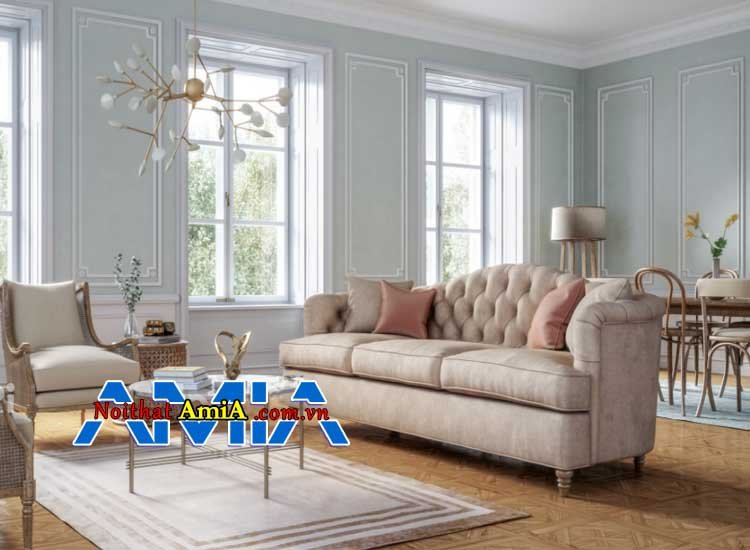 Ghế sofa tân cổ điển đẹp kê biệt thự