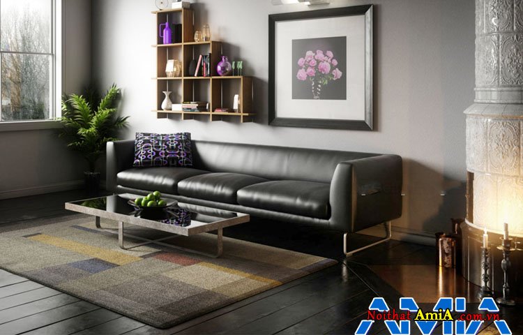 Mẫu ghế sofa đẹp sử dụng tone đen