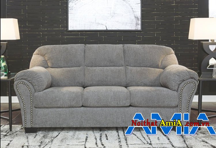 Mẫu sofa bọc nỉ đẹp cho nhà tân cổ điển