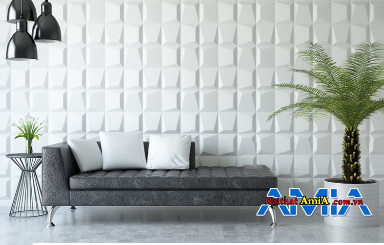 Mẫu sofa màu đen thiết kế giường nằm