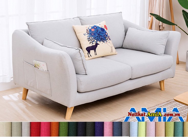 Mẫu sofa văng nỉ giá rẻ nhỏ gọn thông minh