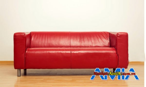 Sofa bọc da màu đỏ đẹp Hà Nội AmiA SFD030330301