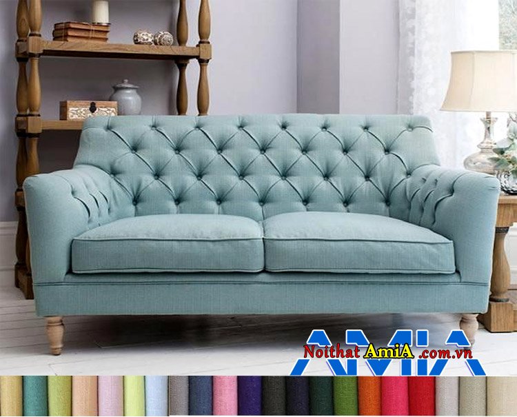 Hình ảnh mẫu sofa bọc nỉ nhập khẩu Hàn Quốc tân cổ điển