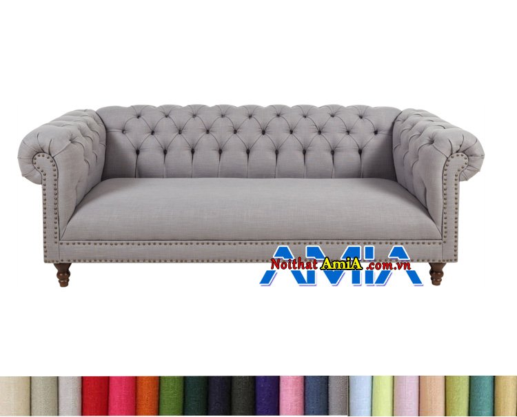 Hình ảnh Mẫu ghế sofa bọc nỉ tân cổ điển đẹp