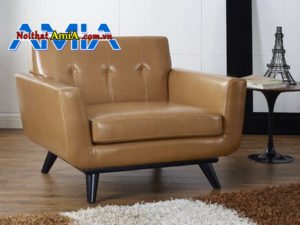 Hình ảnh Ghế sofa da đơn đẹp thiết kế chắc chắn AmiA SF1992155