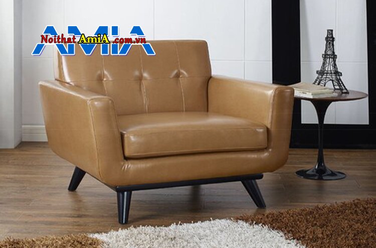 Hình ảnh Ghế sofa da đơn đẹp thiết kế chắc chắn AmiA SF1992155