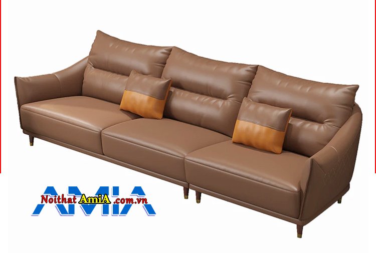 Hình ảnh sofa da nhập khẩu Ý giá rẻ dạng văng dài