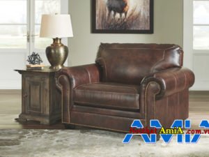 Sofa đơn bọc da tân cổ điển AmiA SFD1903202018