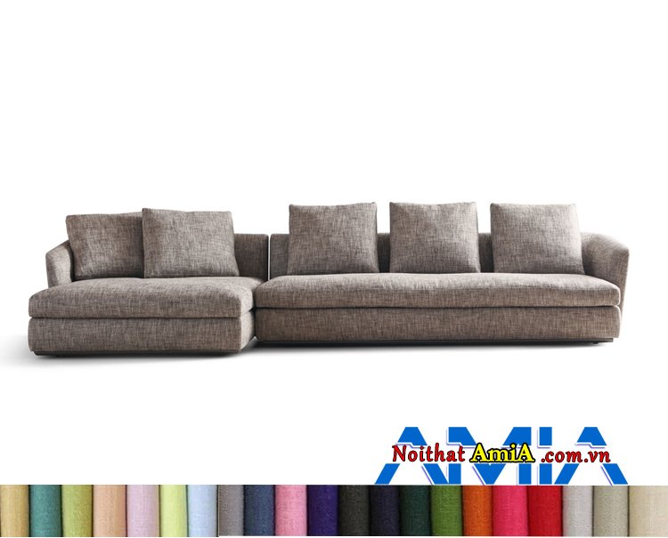 Mẫu ghế sofa Hàn Quốc bọc nỉ vải