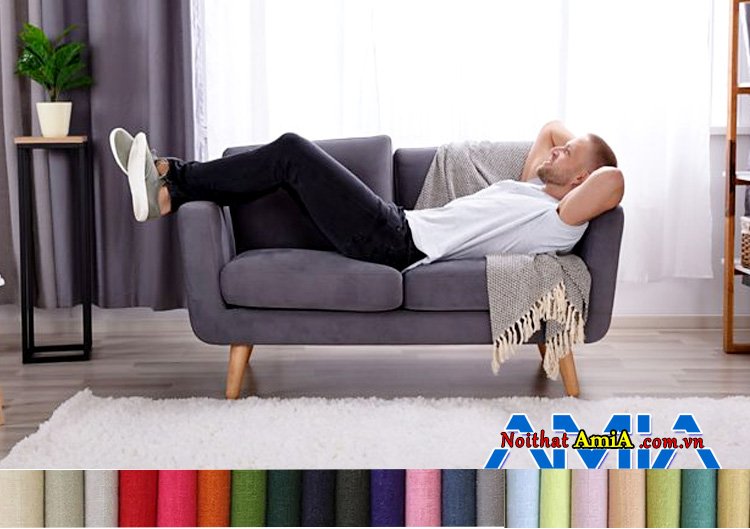 Mẫu ghế sofa nỉ nhập khẩu Malaysia đẹp hiện đại